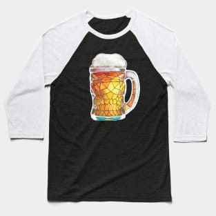 Dark brew gothic batik style microbrew father's day beer drinker Baseball T-Shirt